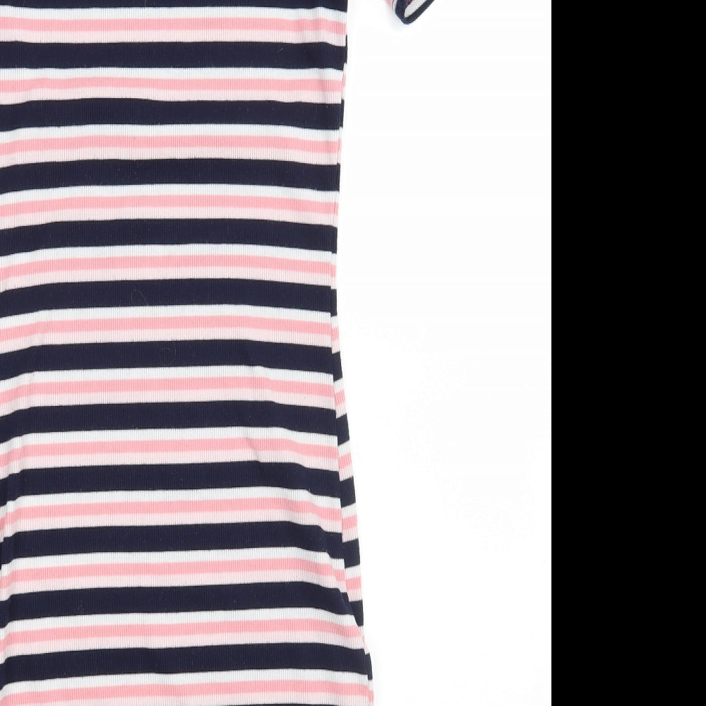 H&M Womens Multicoloured Striped Mini Size 38