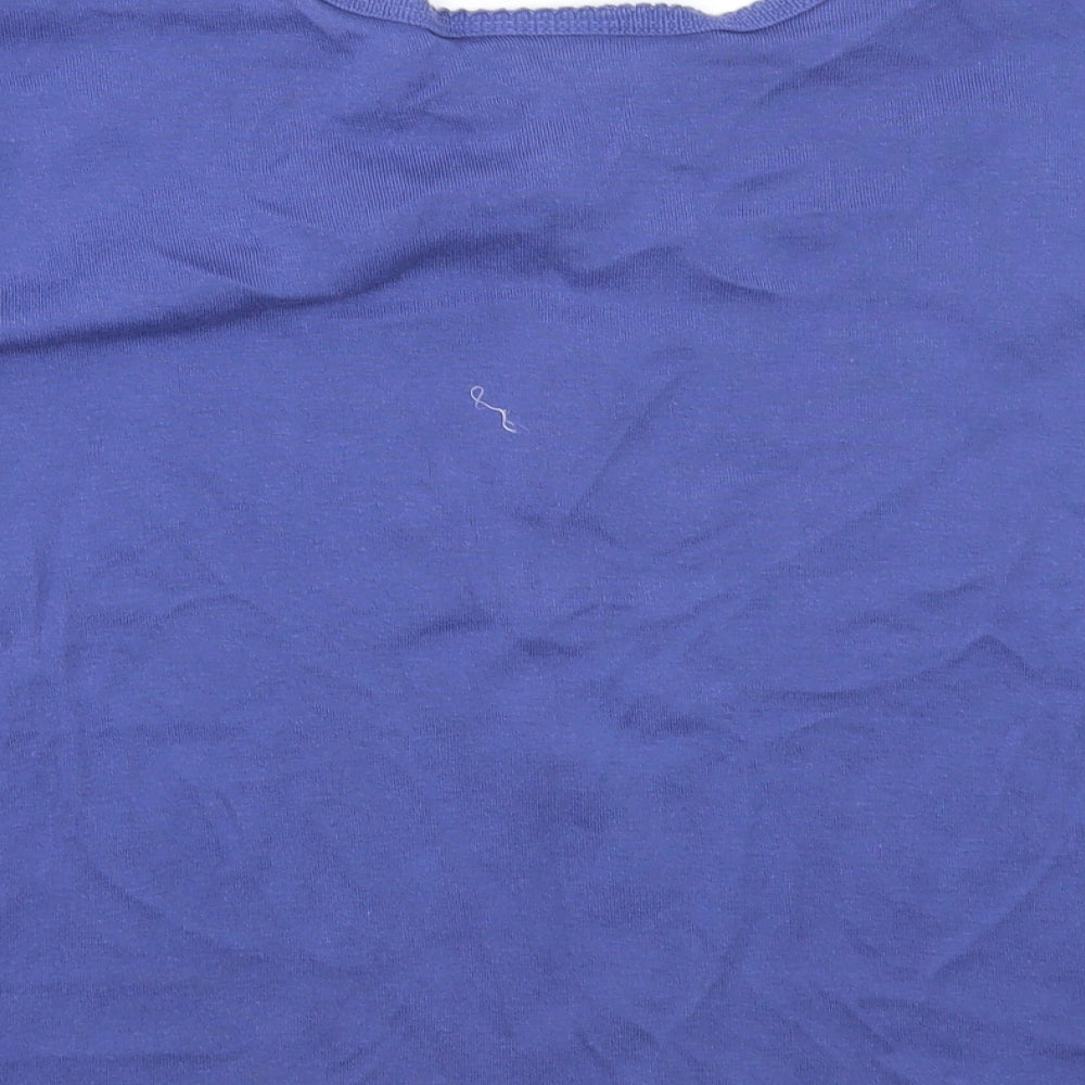 Essentials Womens Blue Basic T-Shirt Size 20