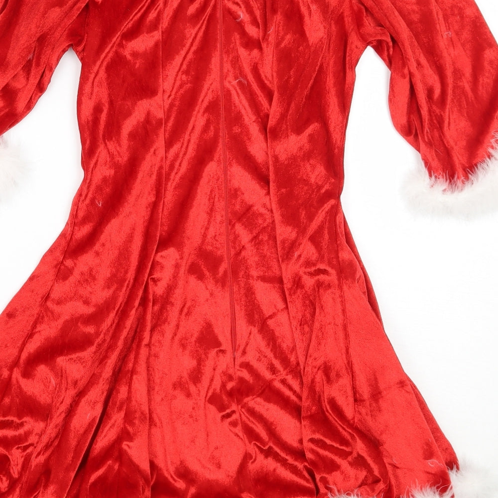 Classified Womens Red A-Line Size S