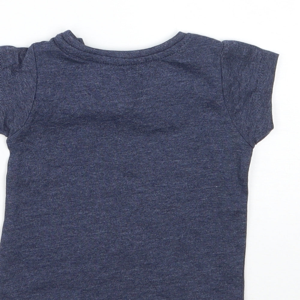 Primark Girls Blue Basic T-Shirt Size 0-3 Months