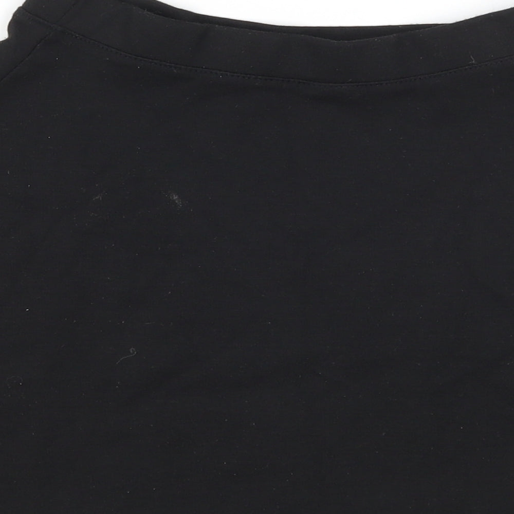 TU Girls Black A-Line Skirt Size 9 Years - School wear