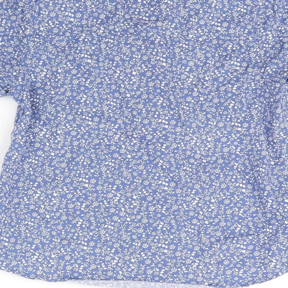 Kiabi Boys Blue Floral Basic Button-Up Size 6 Years