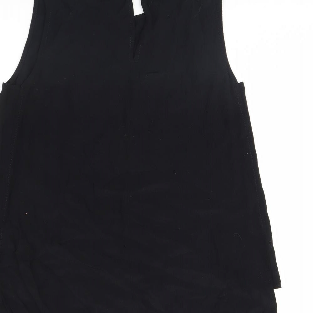 Warehouse Womens Black Basic Tank Size 10