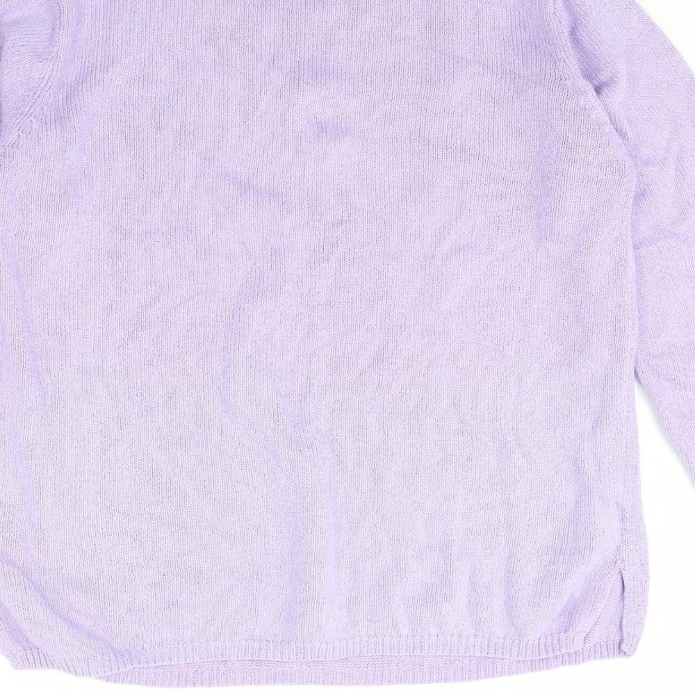 Joie De Vivre Womens Purple Pullover Jumper Size S