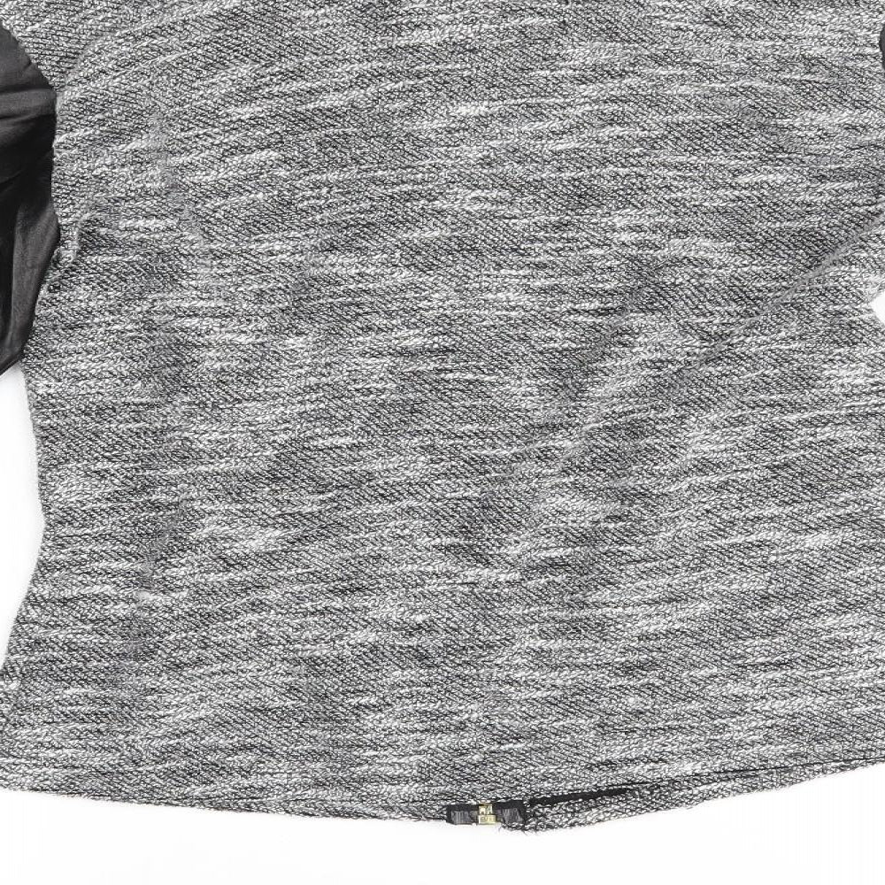 rock & rags Womens Grey Full Zip Jumper Size XS