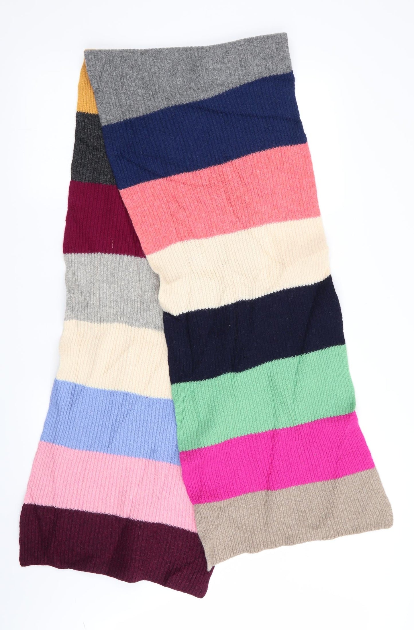 Preworn Womens Multicoloured Striped Scarf