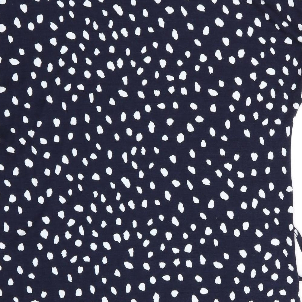 Florence and Fred Womens Blue Polka Dot T-Shirt Dress Size 8