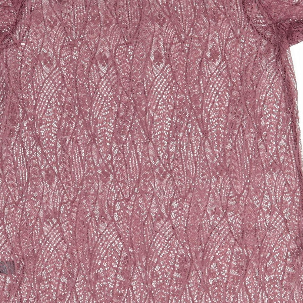 George Womens Purple Basic T-Shirt Size 14