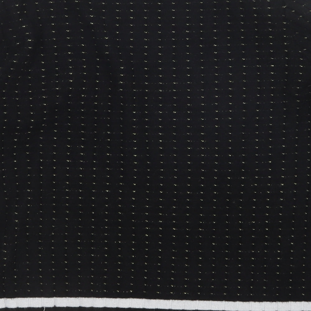 pimkle Womens Black Polka Dot Pullover Jumper Size L