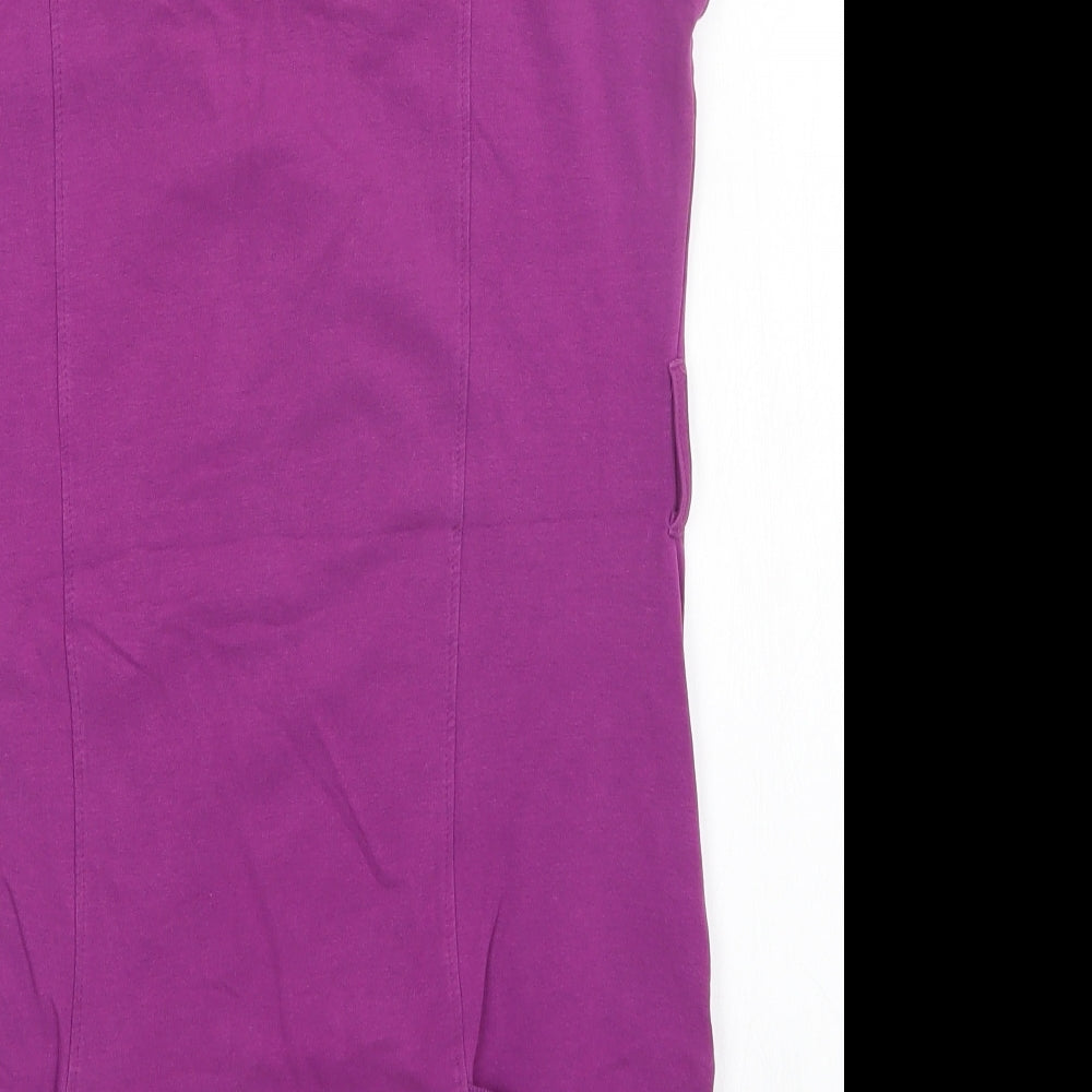 evie Womens Purple Pullover Jumper Size 10
