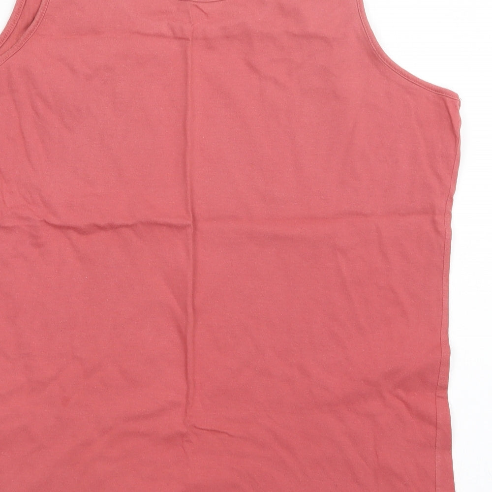 Casual Club Mens Red Basic Tank Size L