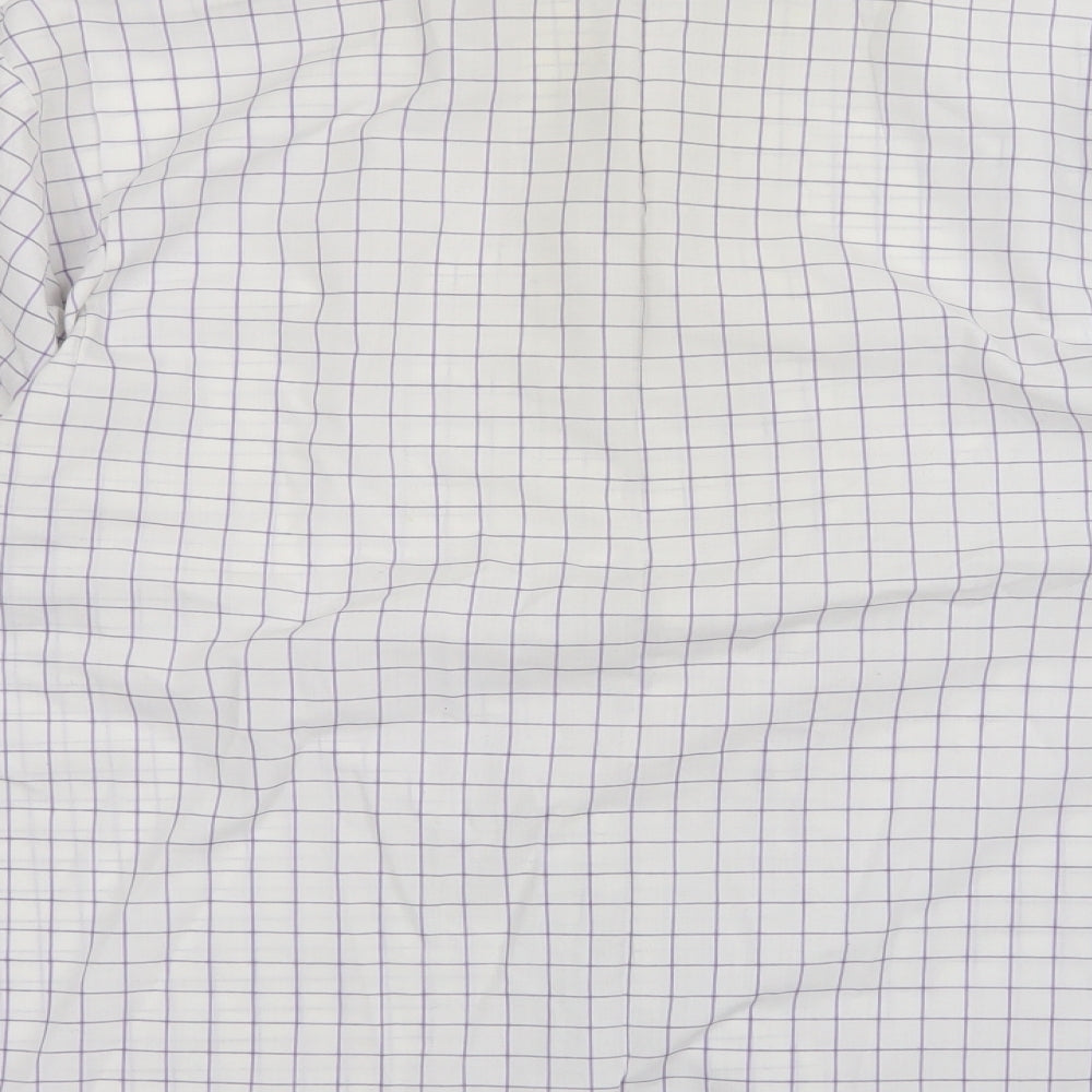 M&S Mens Multicoloured Check Button-Up Size M