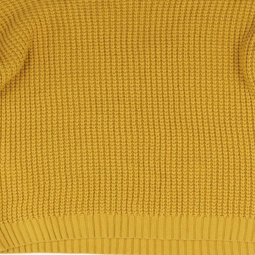 New Look Womens Yellow Knit Pullover Jumper Size S