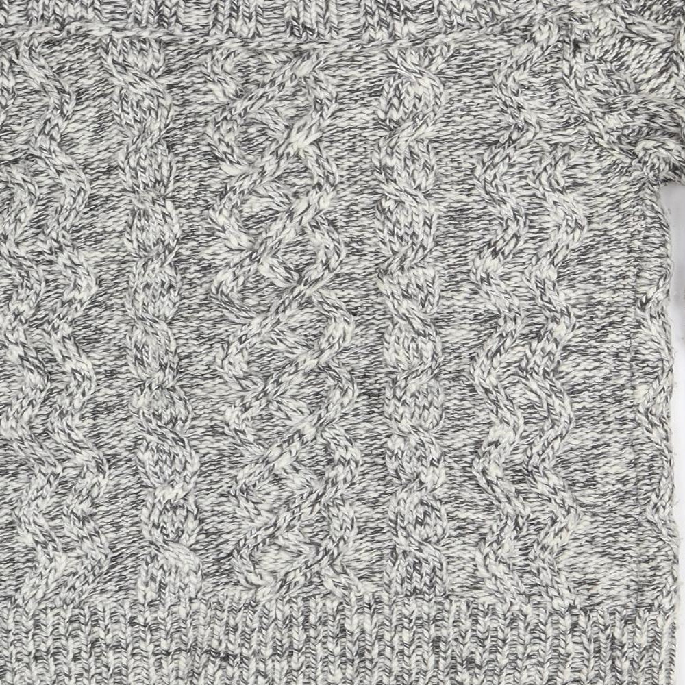 Next Womens Grey Knit Cardigan Jumper Size S