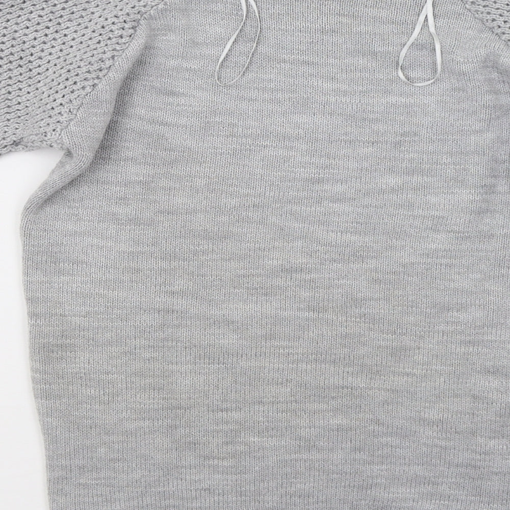 Bonmarché Womens Grey Knit Pullover Jumper Size 12