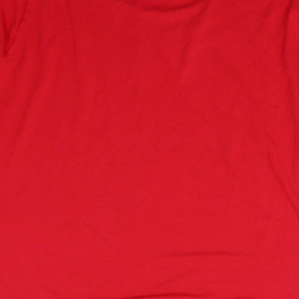 Habella Womens Red Basic T-Shirt Size 10