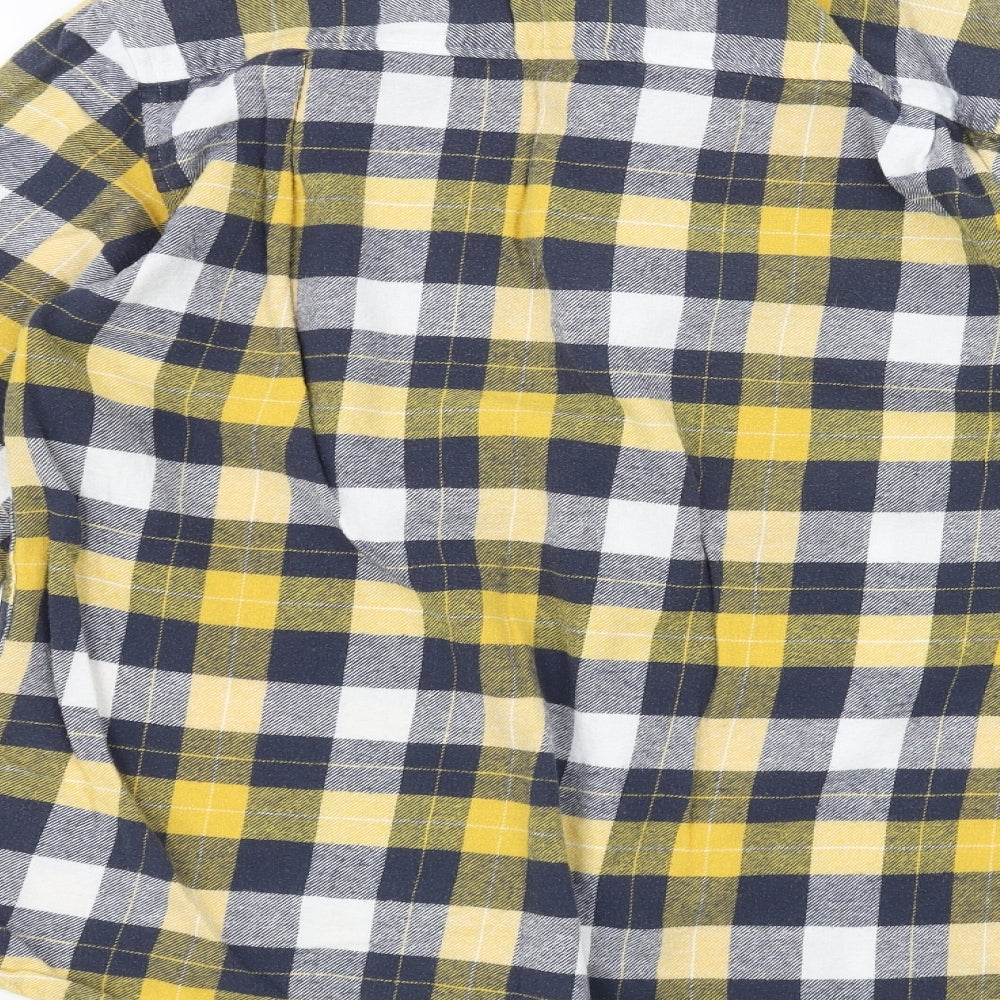 Atlas Mens Yellow Dress Shirt Size M