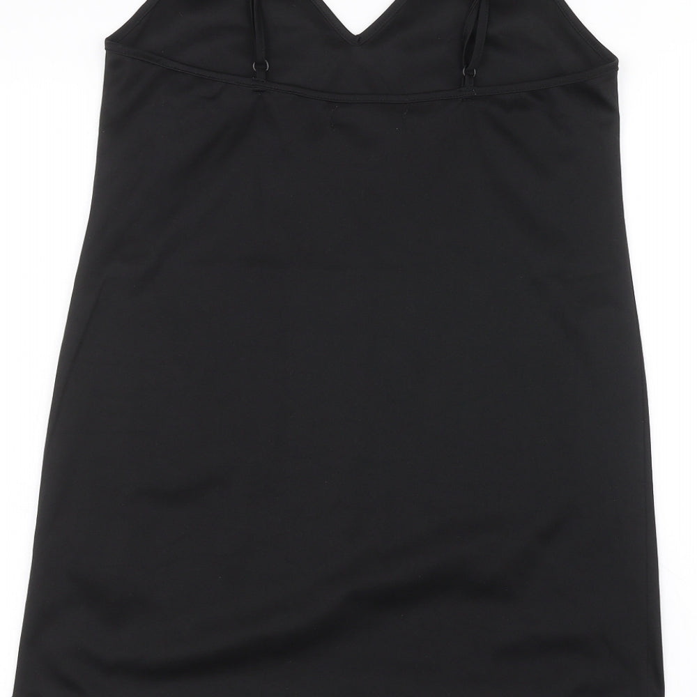 Fashion Union Womens Black Basic T-Shirt Size 8