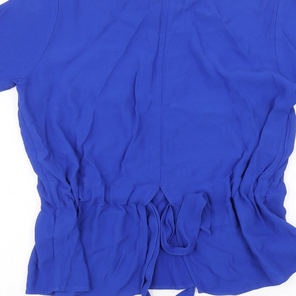 Selected Femme Womens Blue Basic Blouse Size 6