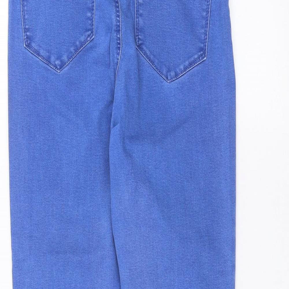 Denim & Co. Womens Blue Denim Skinny Jeans Size 14 L26 in