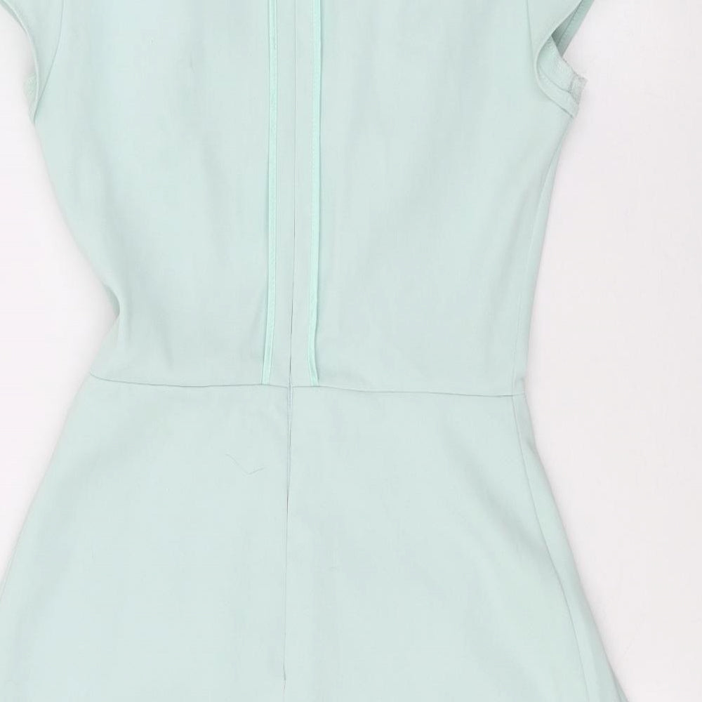 Topshop Womens Blue Basic Blouse Size 8
