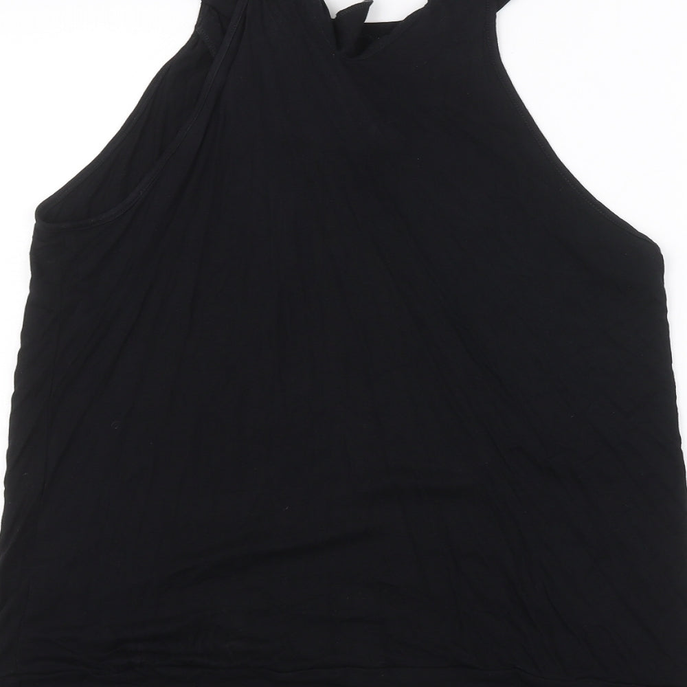 NEXT Womens Black Basic T-Shirt Size 14