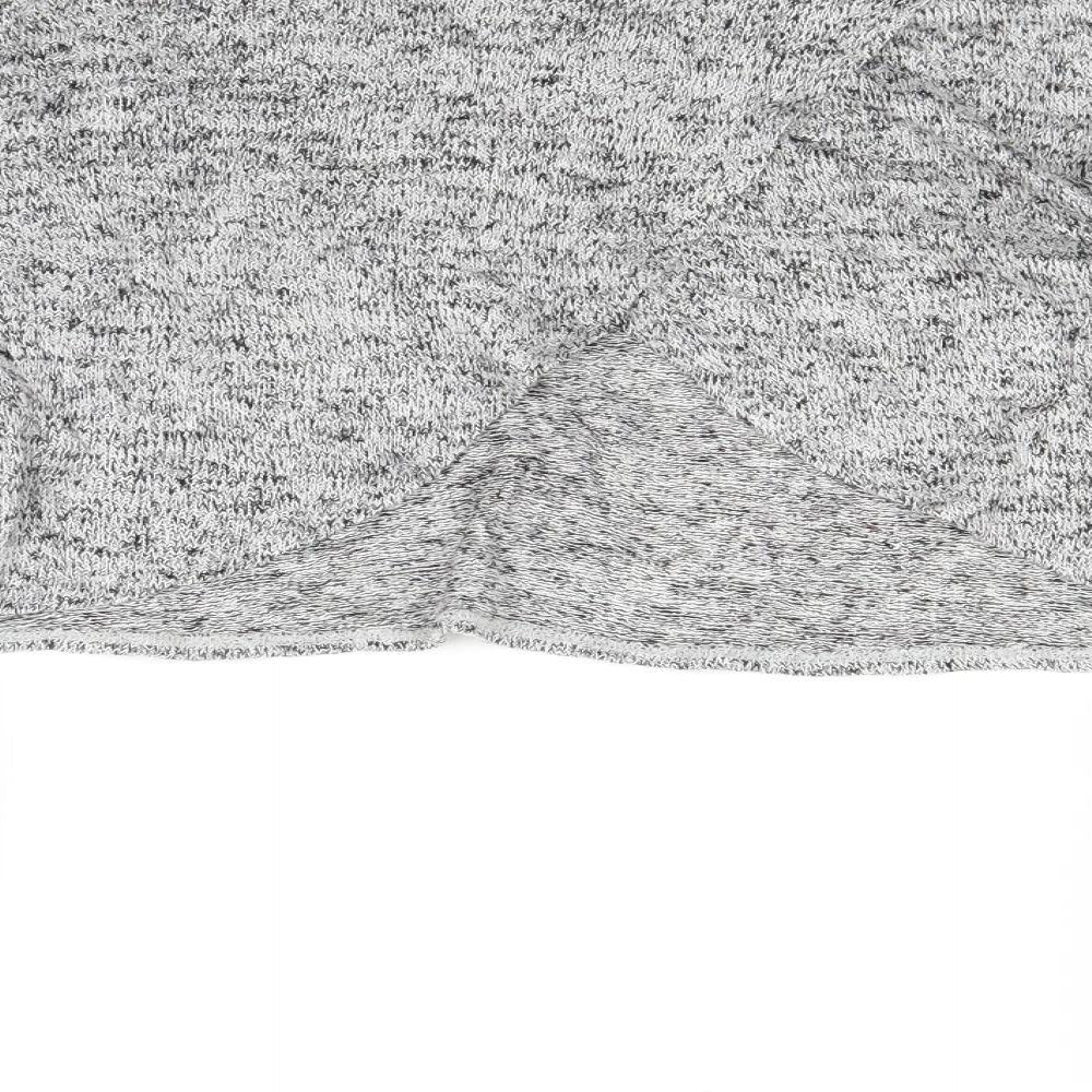 H&M Womens Grey Basic T-Shirt Size XS - Cropped
