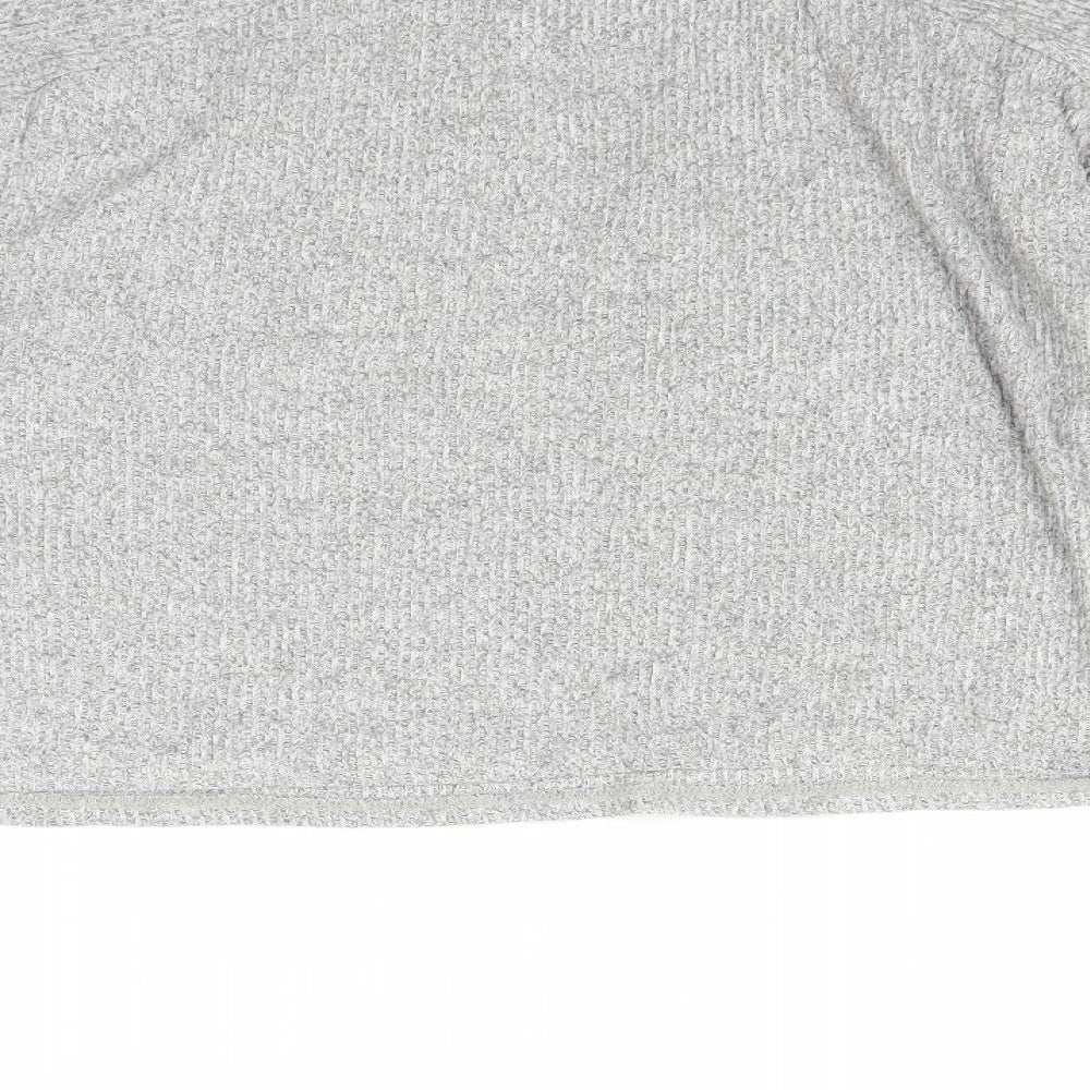 Topshop Womens Grey Basic T-Shirt Size S - Cropped