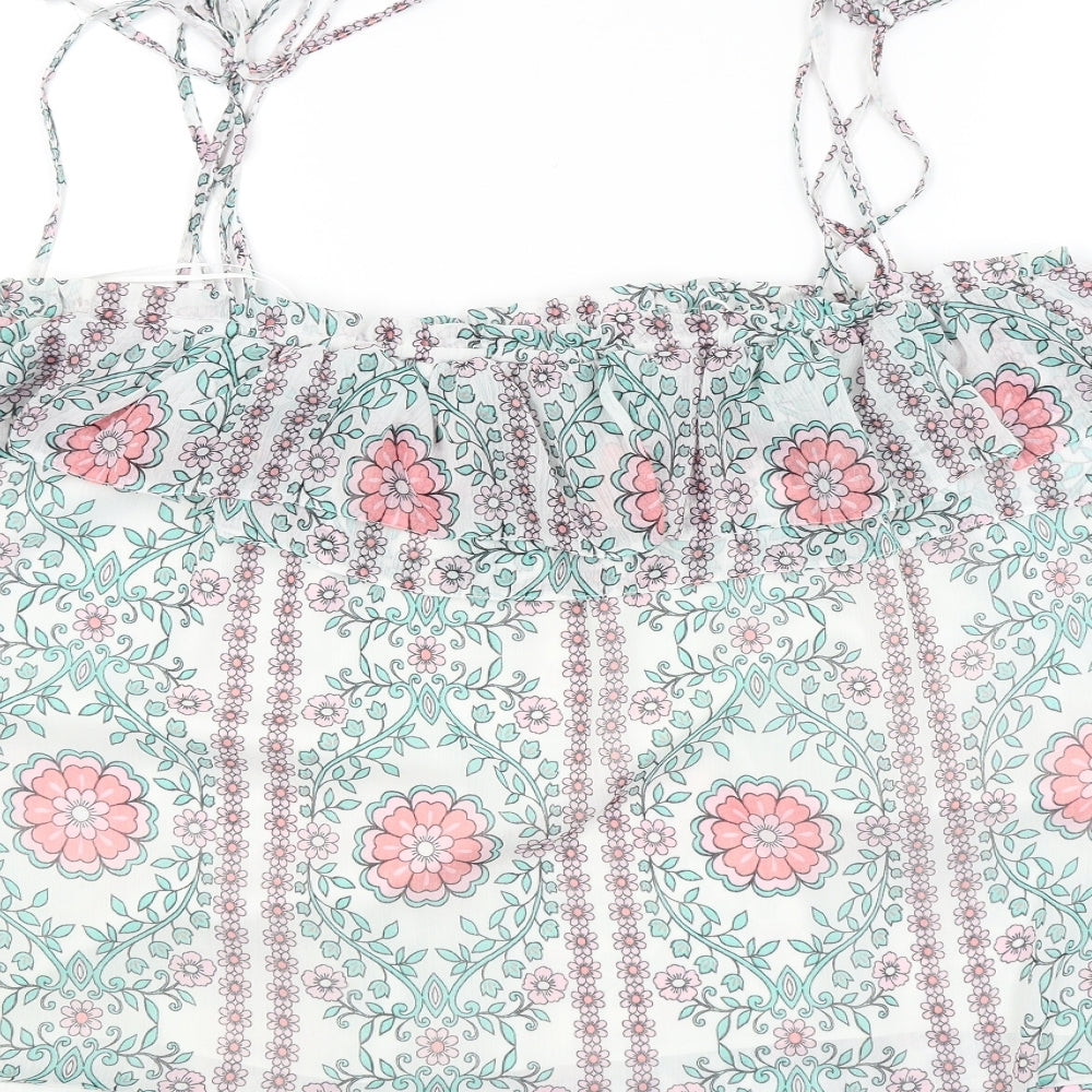 George Womens Multicoloured Floral Basic Blouse Size 18