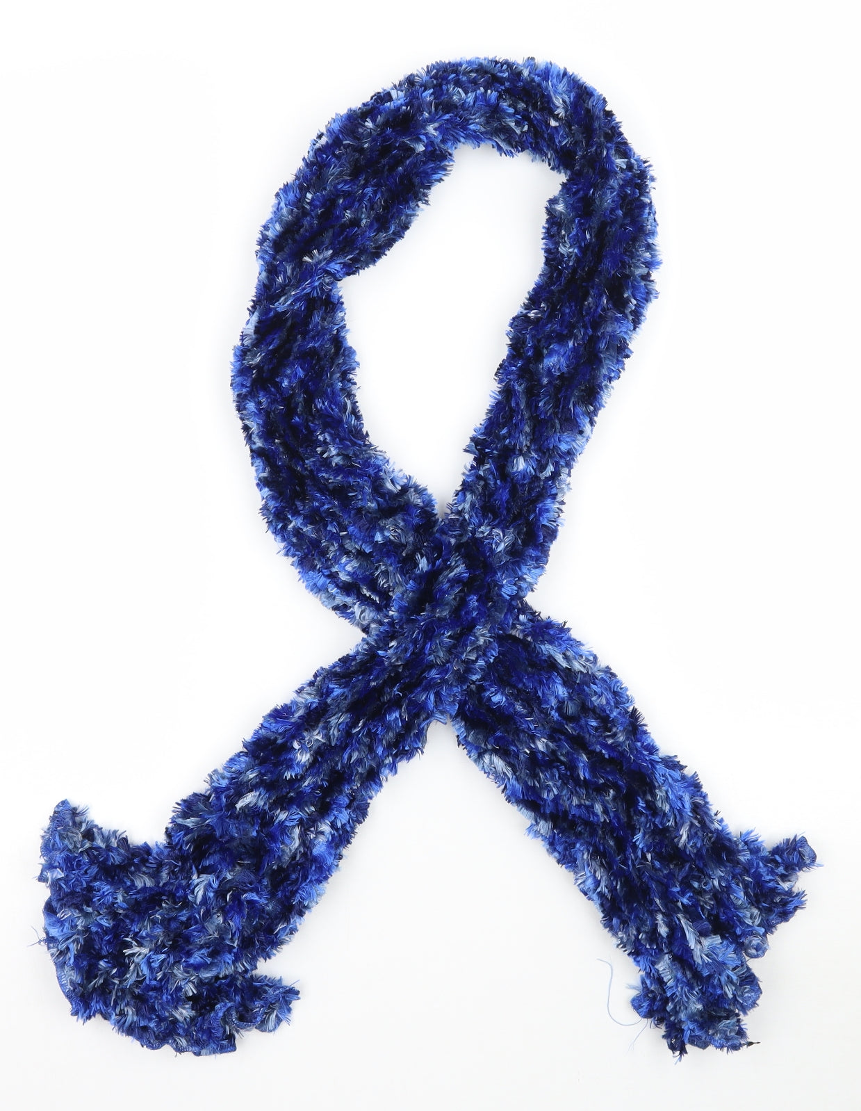 Preworn Unisex Blue Scarf
