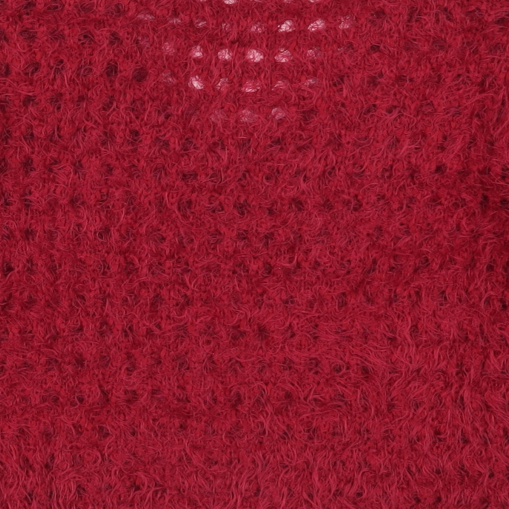 Next Womens Red Knit Pullover Jumper Size S