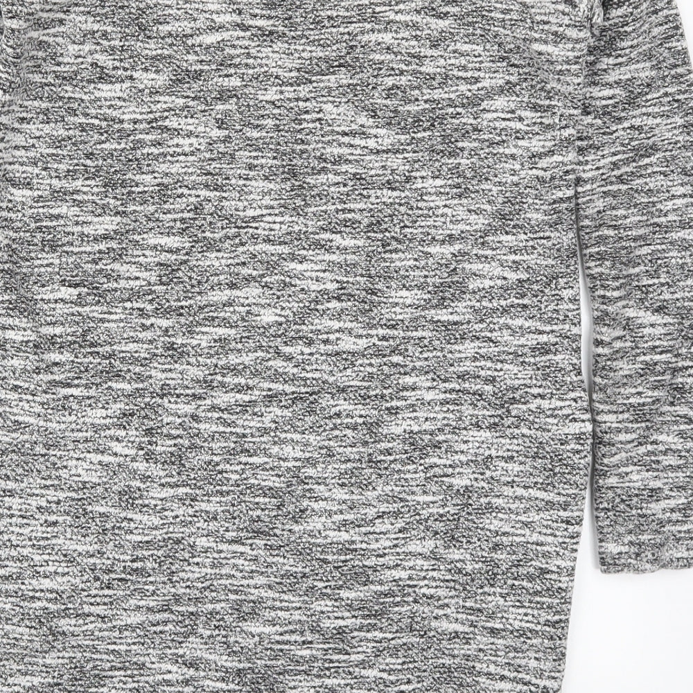 Miss Selfridge Womens Grey Knit Pullover Jumper Size 6