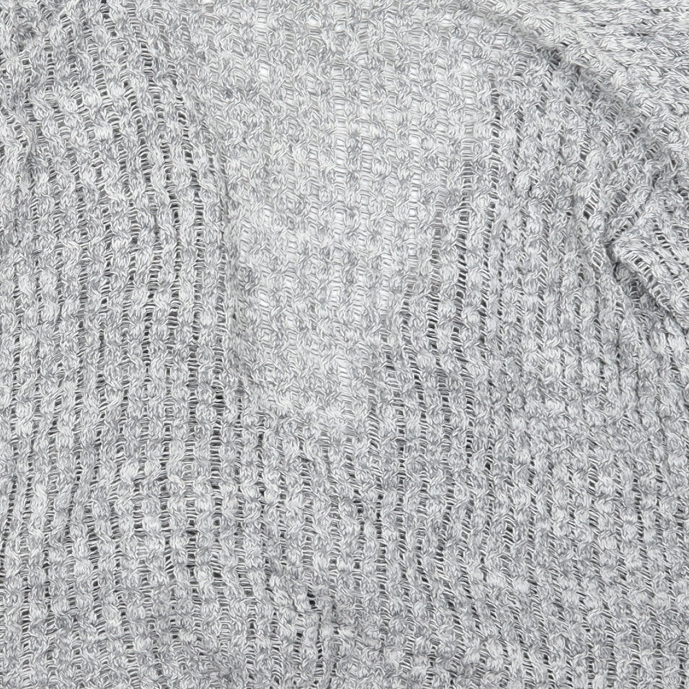 Glimpse Design Womens Grey Knit Cardigan Jumper Size M