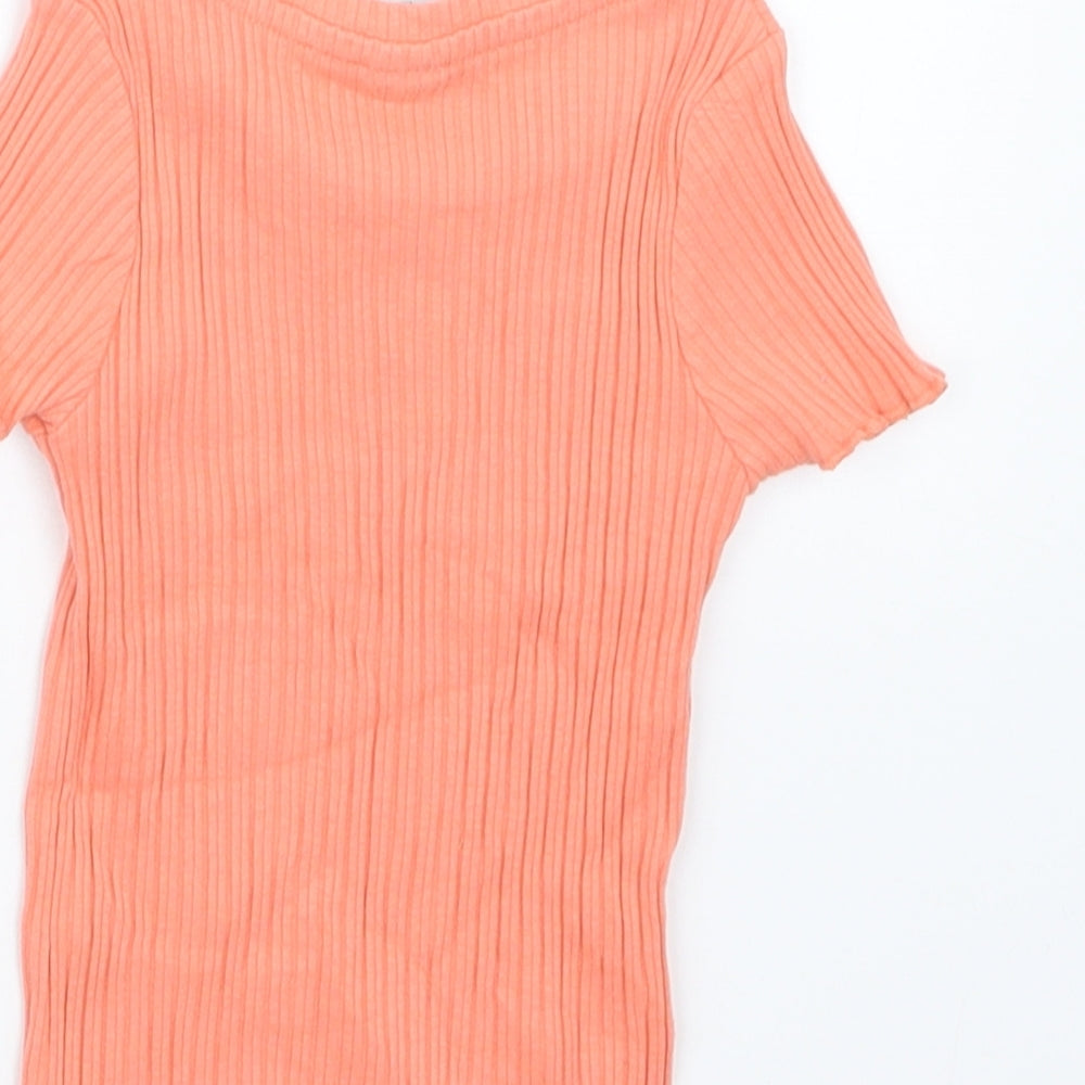TU Girls Orange Basic T-Shirt Size 12-18 Months