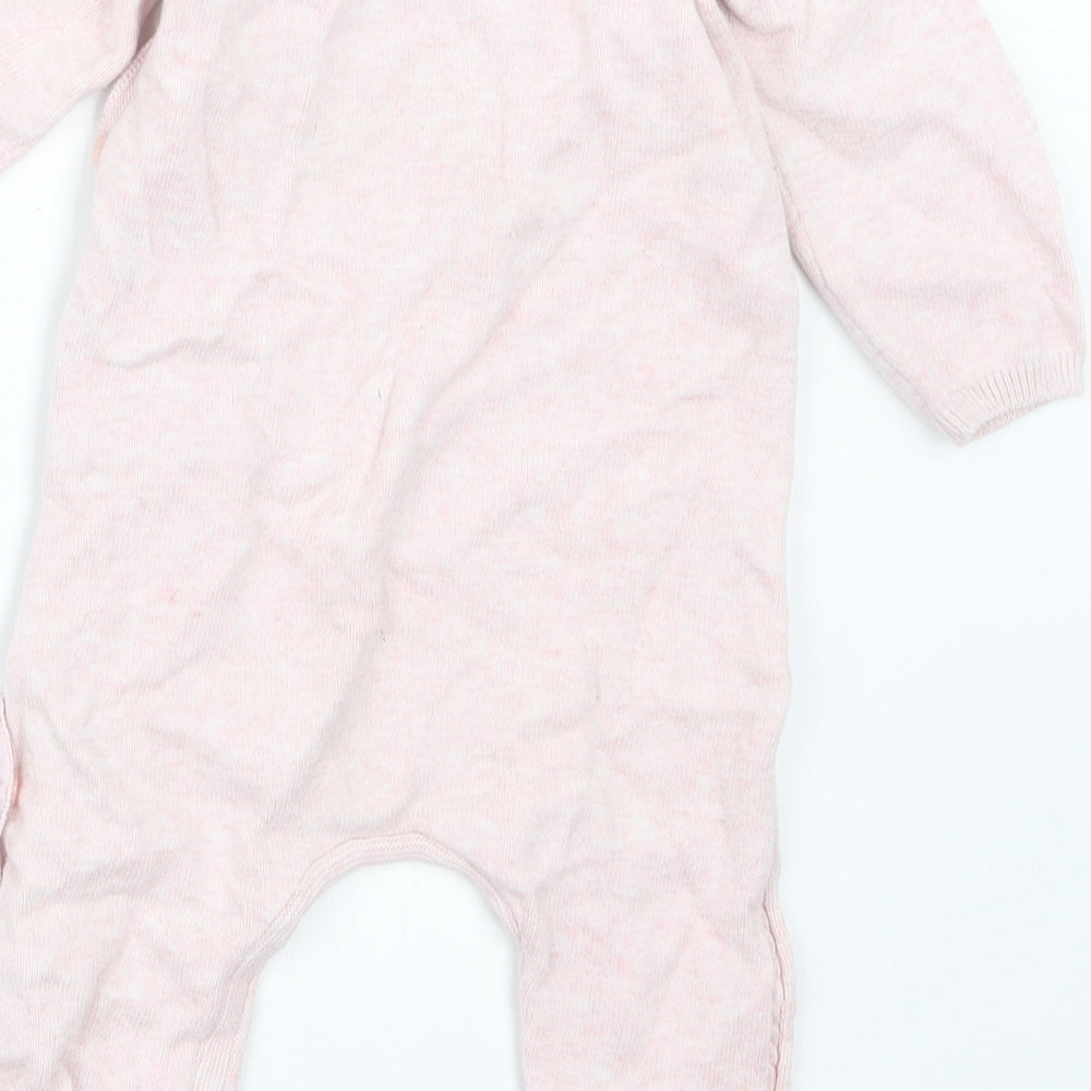 Next Girls Pink Knit Coverall Outfit/Set Size 12-18 Months
