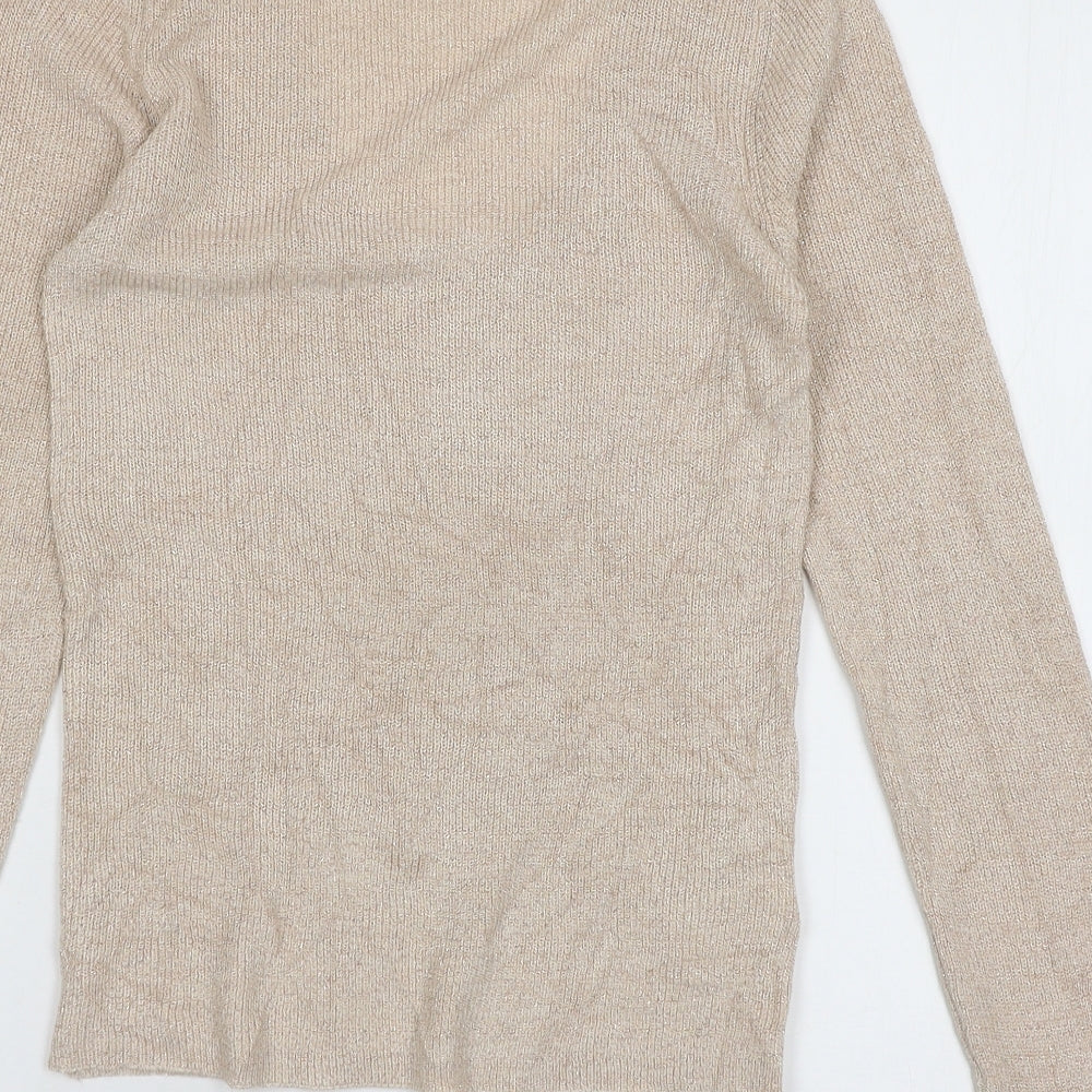 Next Womens Pink Knit Pullover Jumper Size 6