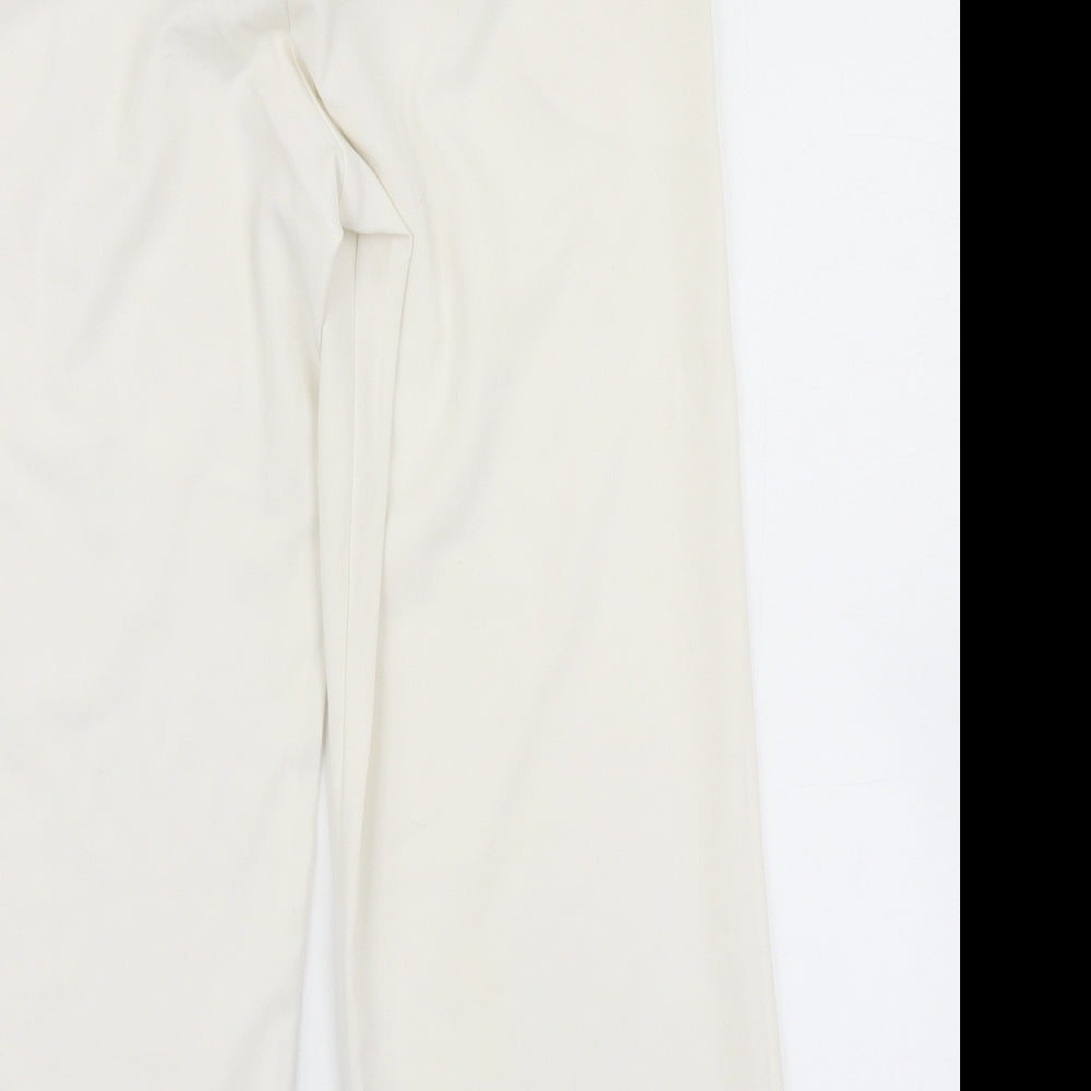 New look Womens White Dress Pants Trousers Size 10 L20 in