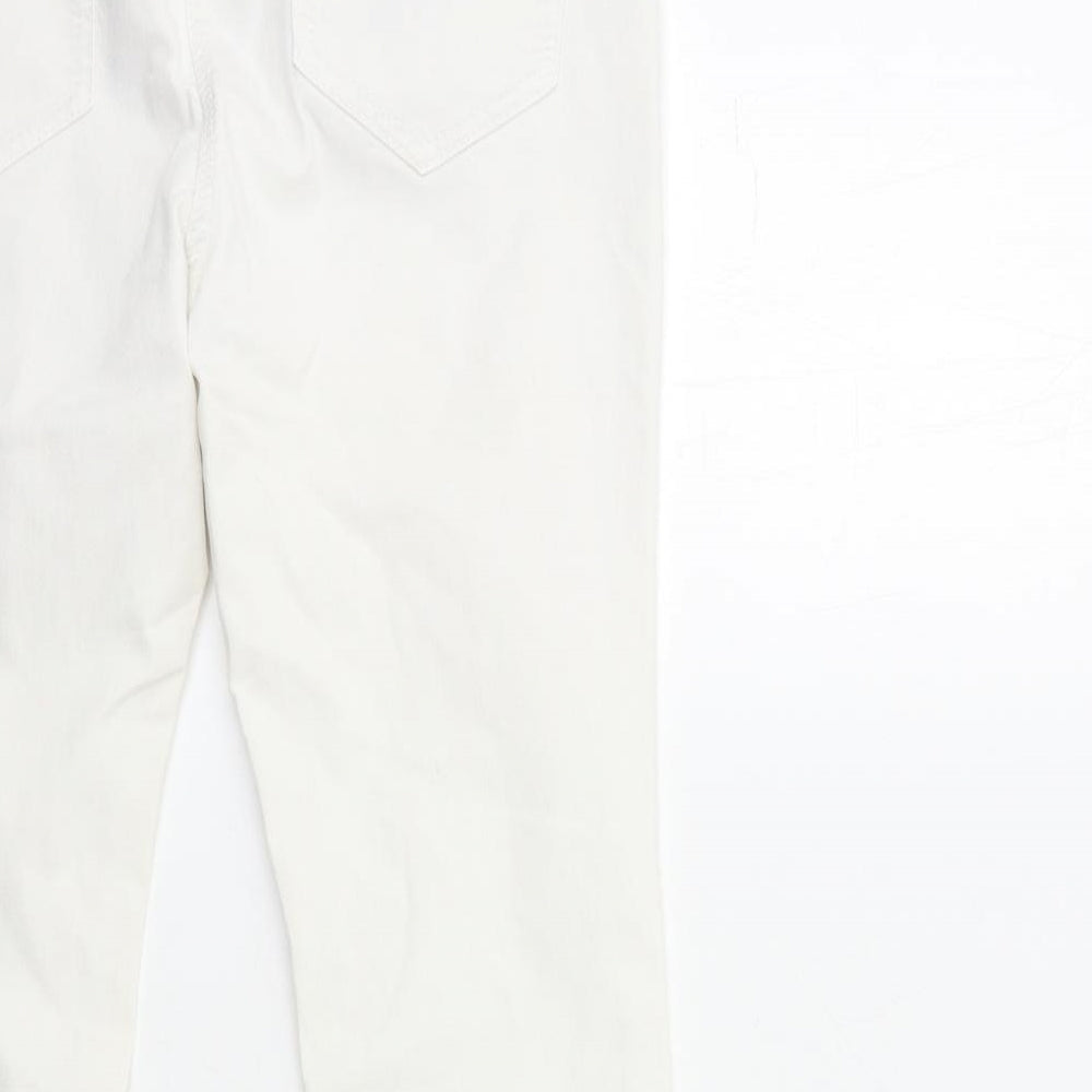 George Womens White Denim Jegging Jeans Size 10 L25 in