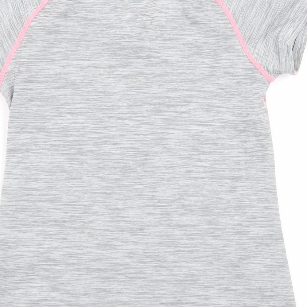 H&M Girls Grey Basic T-Shirt Size 7-8 Years
