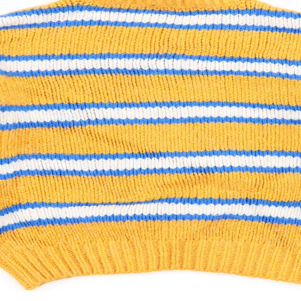 New Look Girls Multicoloured Striped Pullover Jumper Size 12-13 Years