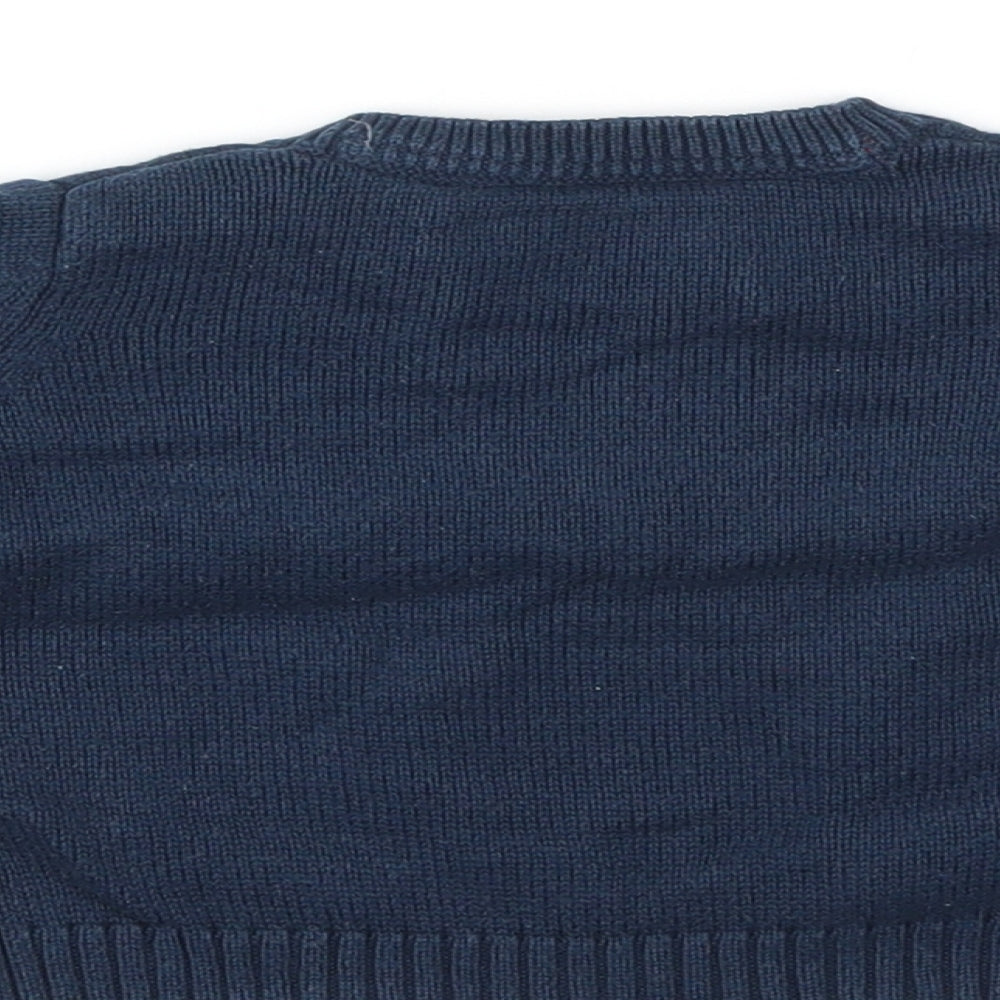 M Boys Blue Pullover Jumper Size 3-6 Months