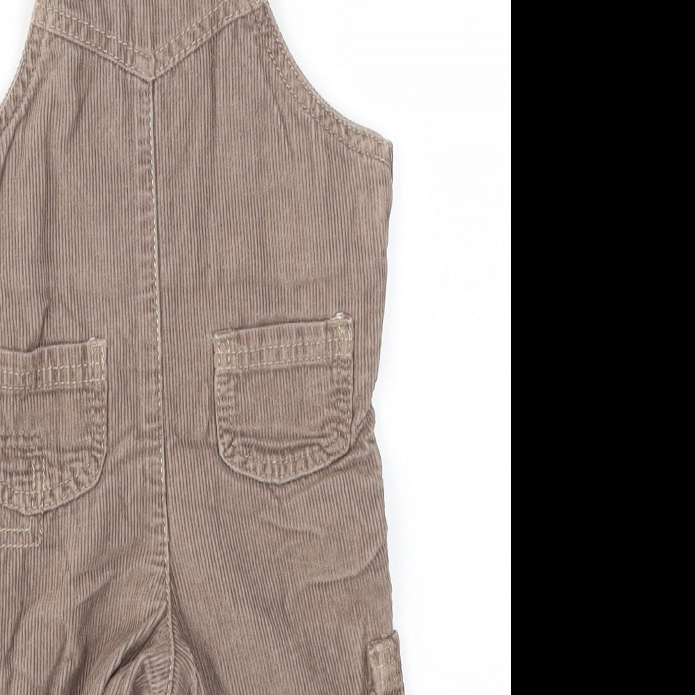 Marks & Spencer Boys Brown Dungaree One-Piece Size 3-6 Months