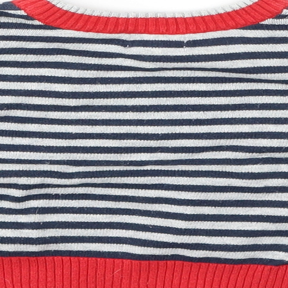 BHS Boys Multicoloured Striped Pullover Jumper Size 3-6 Months