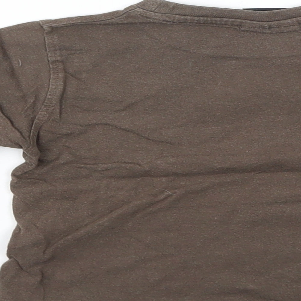 Next Boys Brown Basic T-Shirt Size 12-18 Months