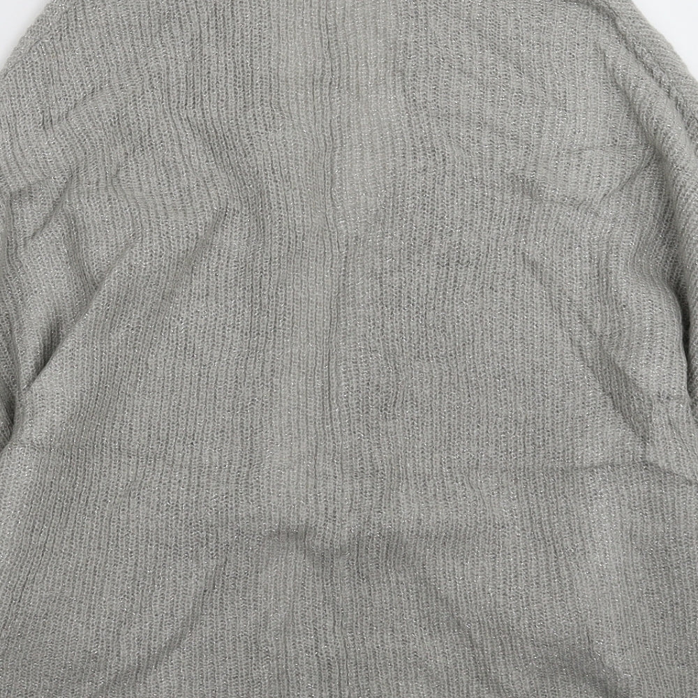 New Look Womens Grey Knit Cardigan Jumper Size S