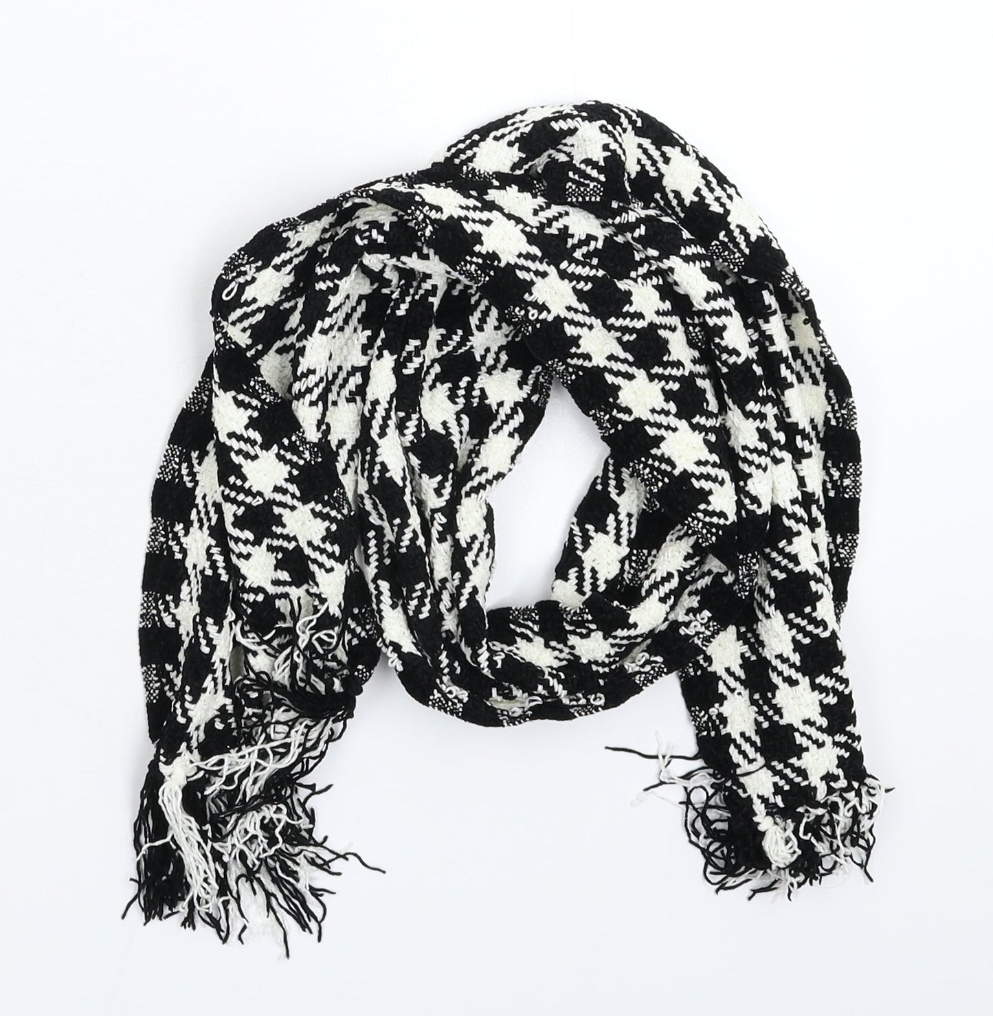 Marks and Spencer Womens Multicoloured Houndstooth Knit Scarf