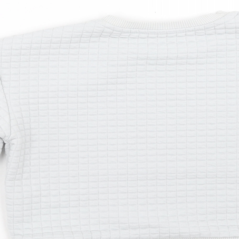 Matalan Boys Grey Check Pullover Sweatshirt Size 3-4 Years
