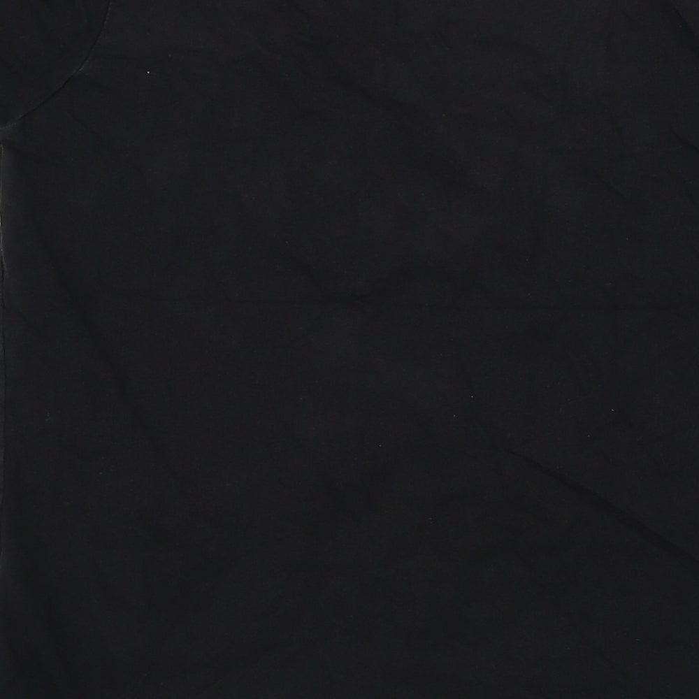Preworn Boys Black Basic T-Shirt Size 9-10 Years