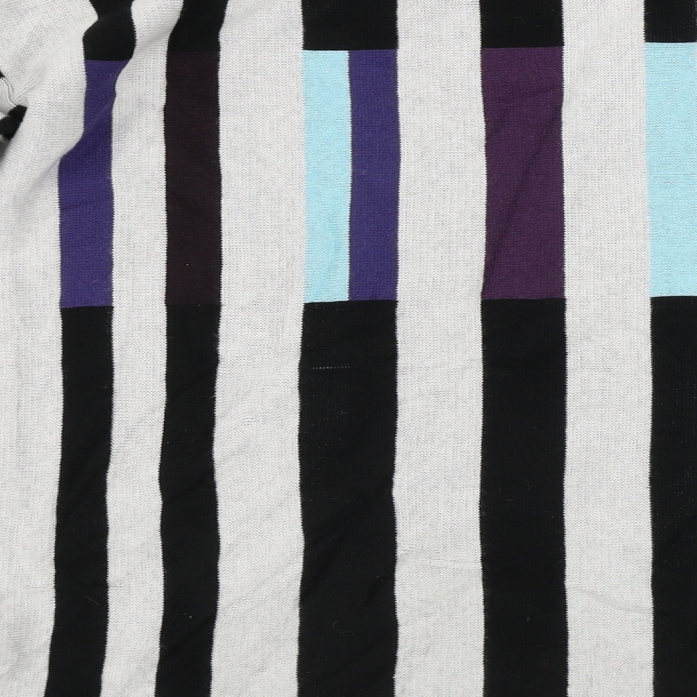Preworn Womens White Striped Jumper Dress Size M