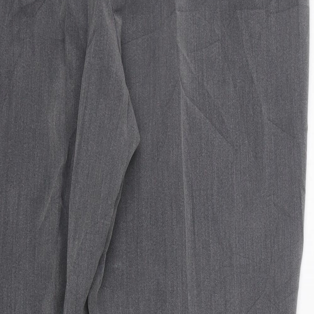Classics Womens Grey Cropped Trousers Size 14 L34 in